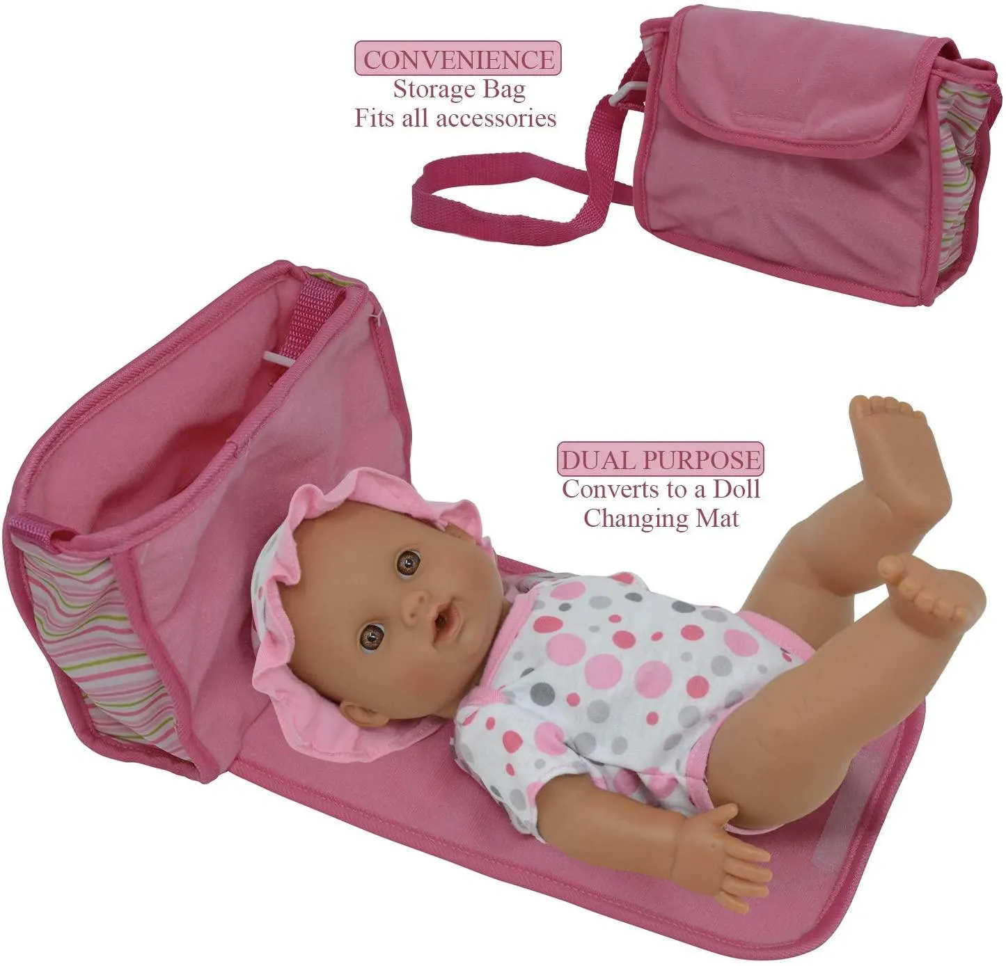 Drink and Wet Potty-Training Baby Doll Posable Dolls with Pacifier, Bottle, and Diapers - Helps Toilet Training for Kids (Hispanic)