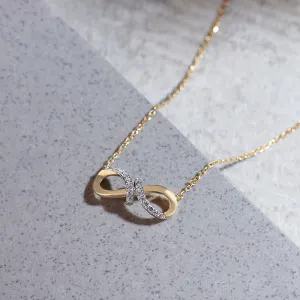 Elegant Infinity Diamond Necklace
