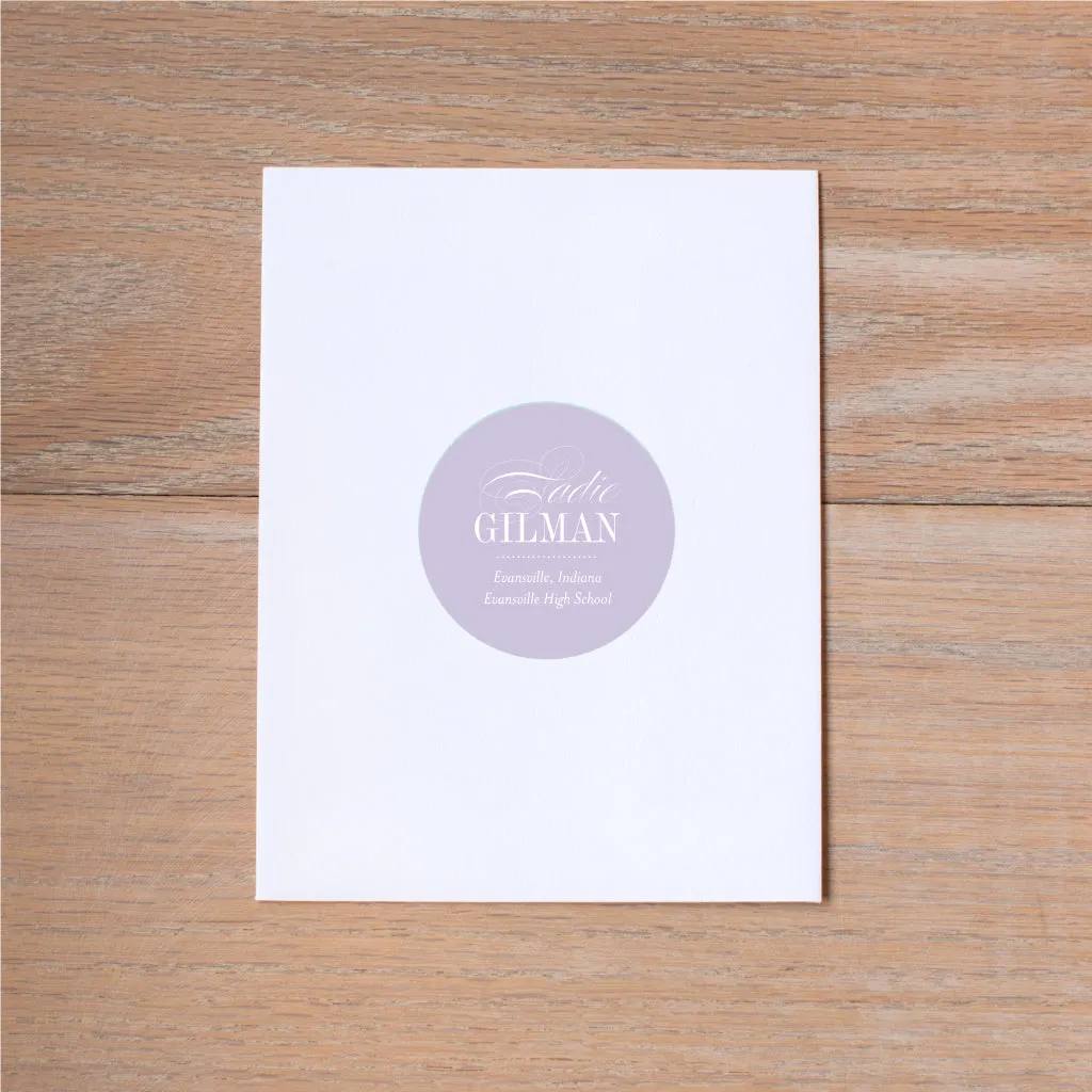 Elegant Script Personal Stickers