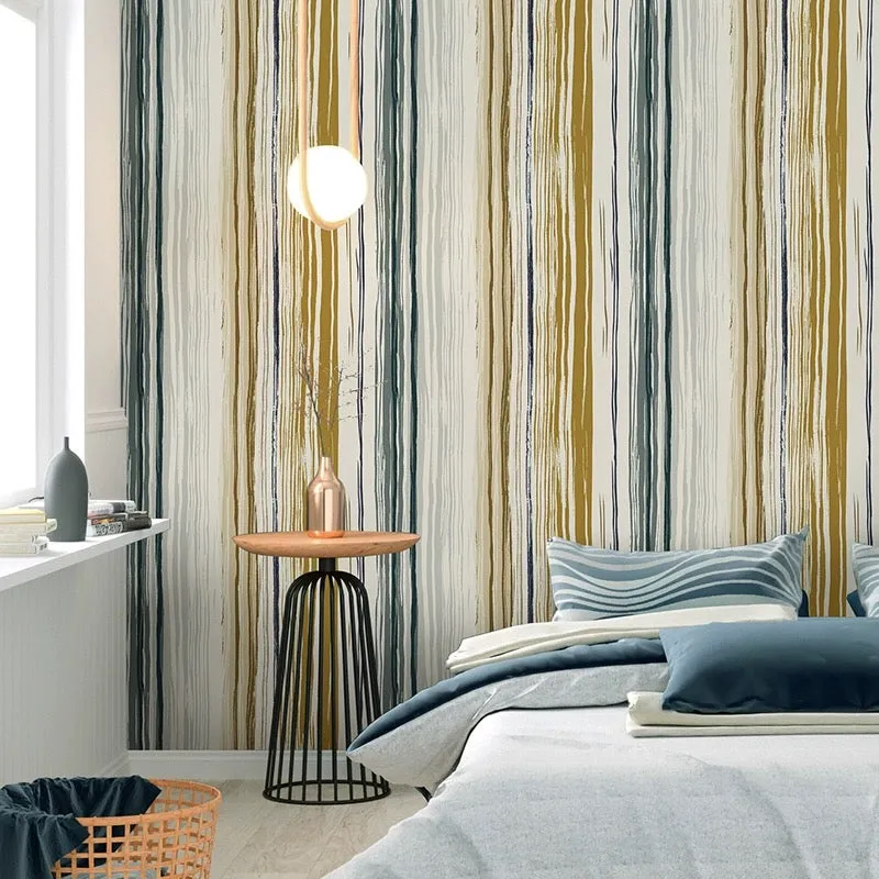 Fashion Vertical Lines Patterned Wallpaper (5.3 ㎡)