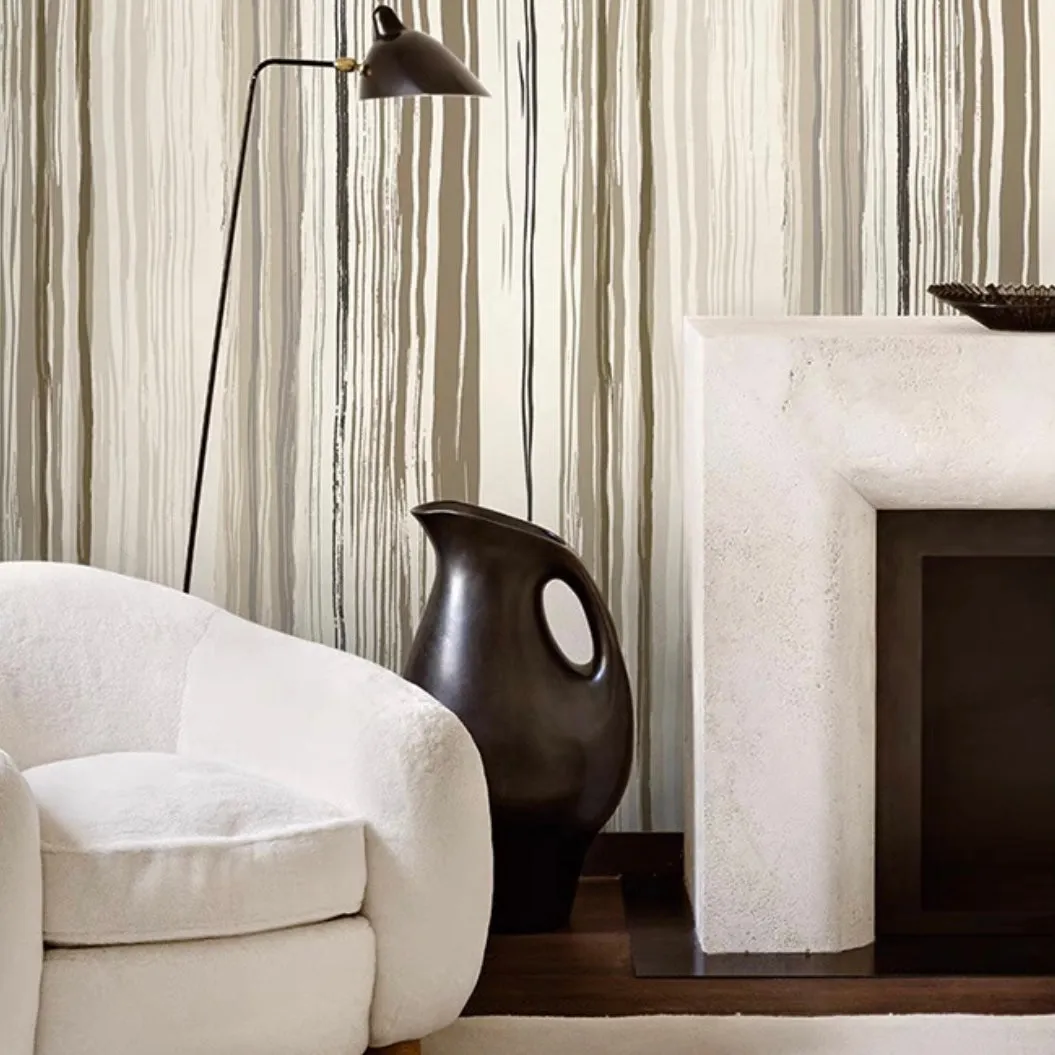 Fashion Vertical Lines Patterned Wallpaper (5.3 ㎡)
