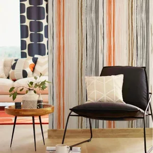 Fashion Vertical Lines Patterned Wallpaper (5.3 ㎡)