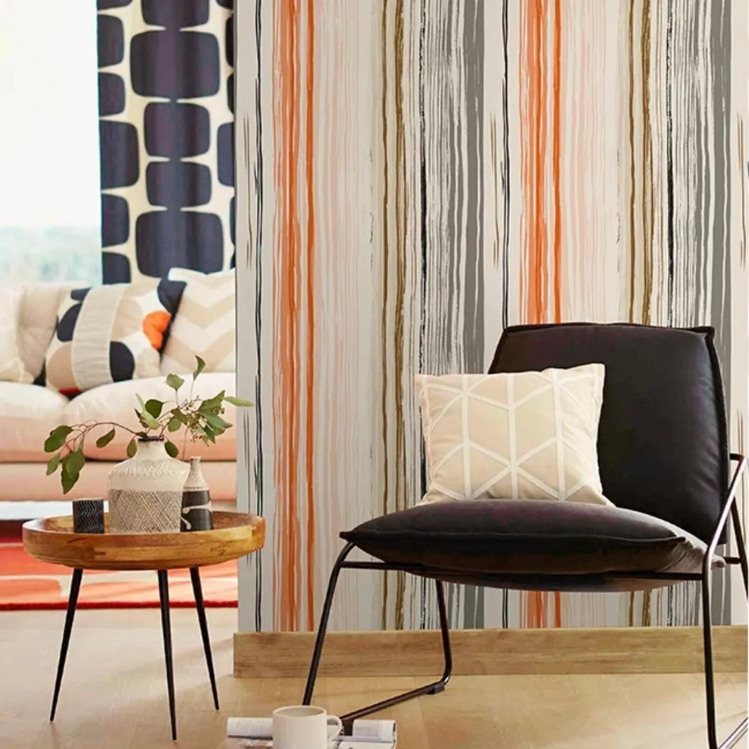 Fashion Vertical Lines Patterned Wallpaper (5.3 ㎡)