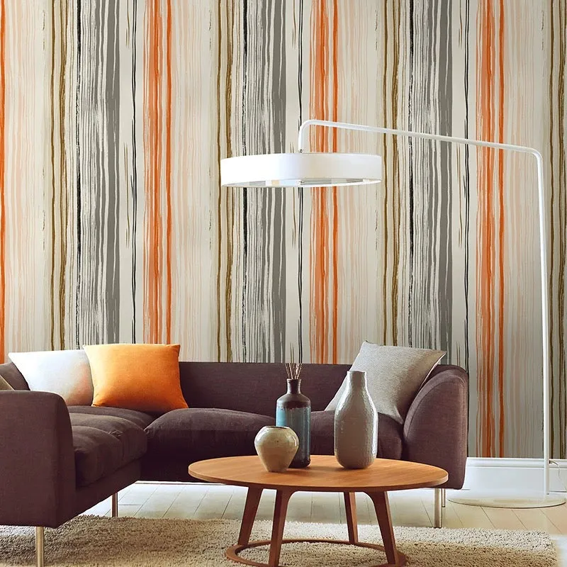 Fashion Vertical Lines Patterned Wallpaper (5.3 ㎡)