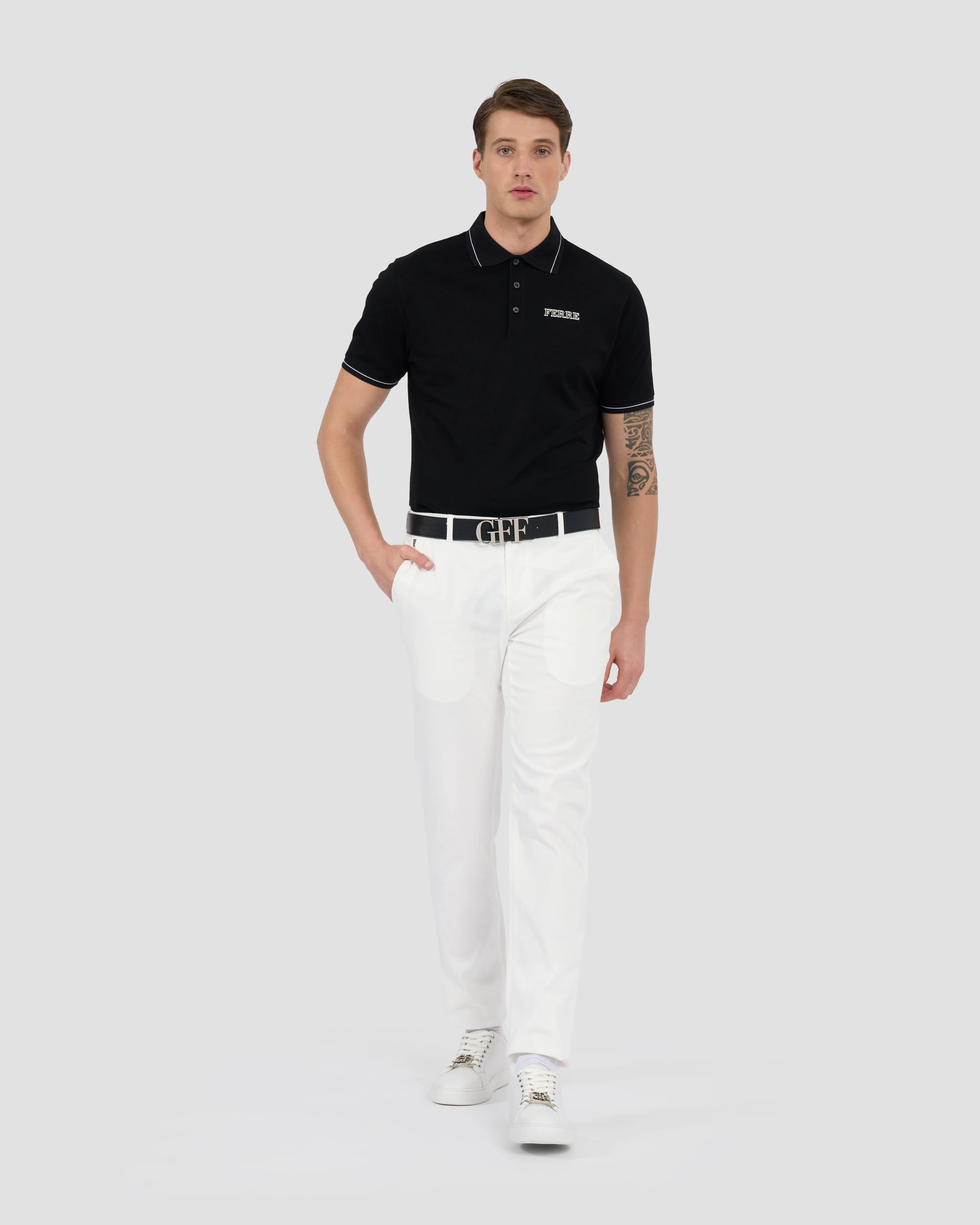 Ferré Print Polo Shirt