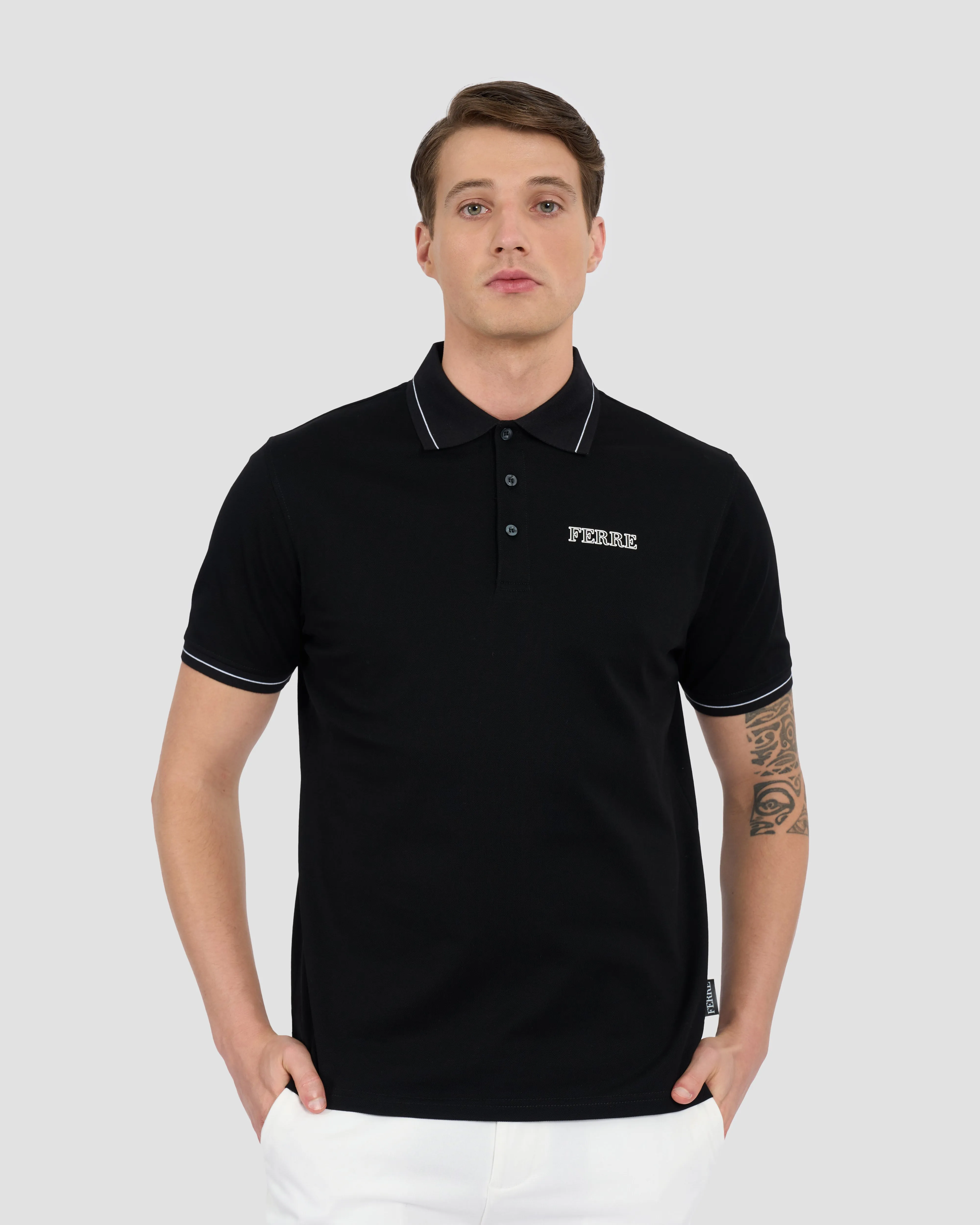 Ferré Print Polo Shirt