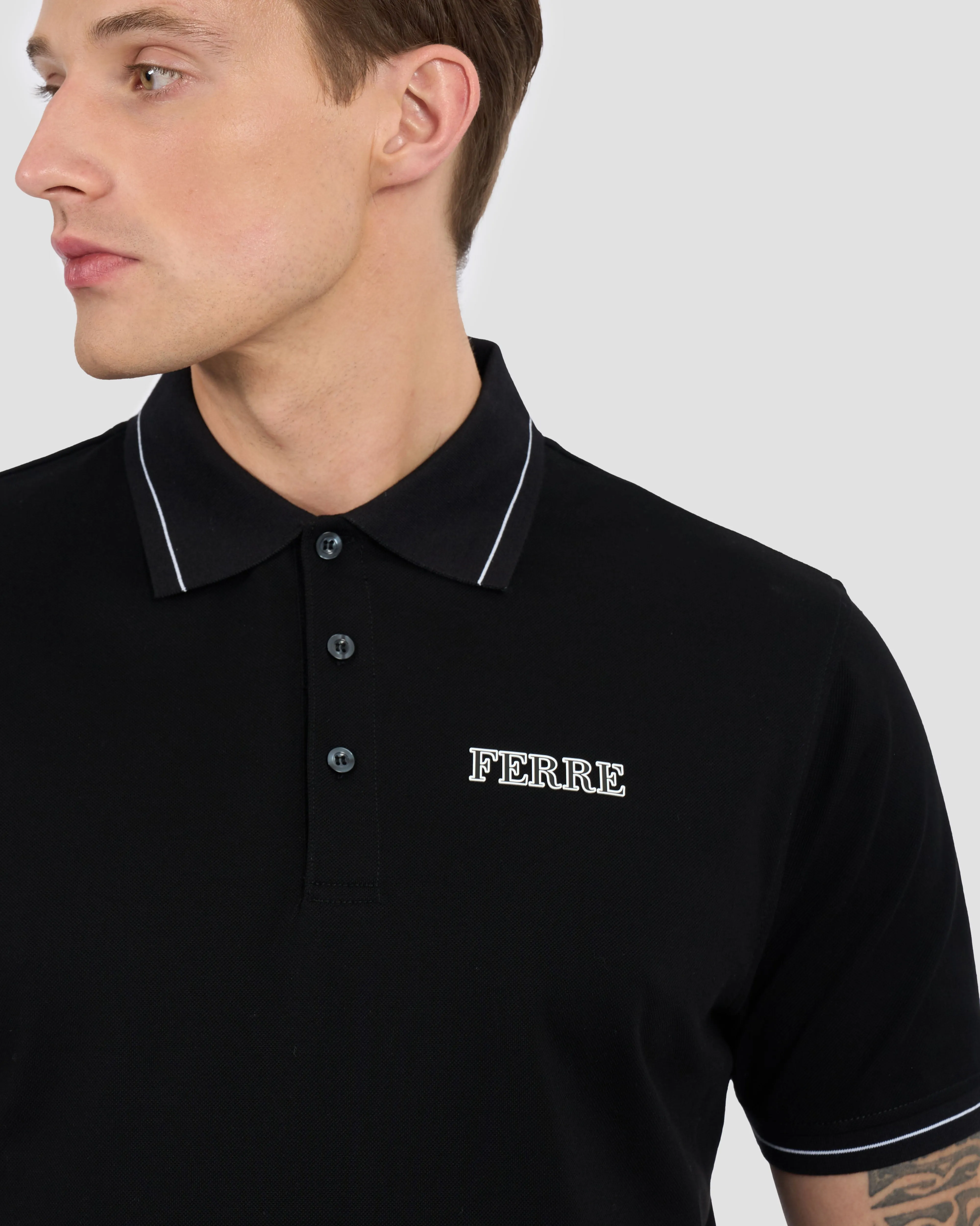 Ferré Print Polo Shirt