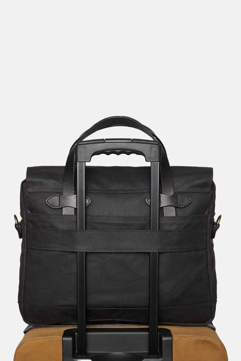 Filson 24-Hour Hour Tin Cloth Briefcase (Cinder Black)