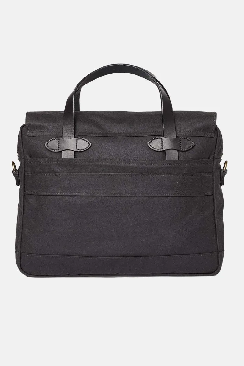 Filson 24-Hour Hour Tin Cloth Briefcase (Cinder Black)