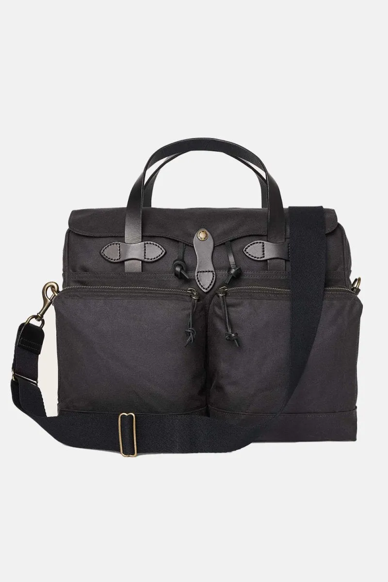 Filson 24-Hour Hour Tin Cloth Briefcase (Cinder Black)