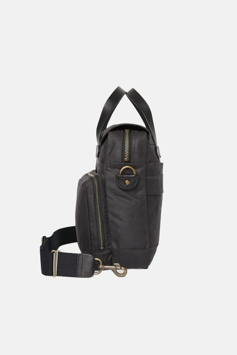 Filson 24-Hour Hour Tin Cloth Briefcase (Cinder Black)