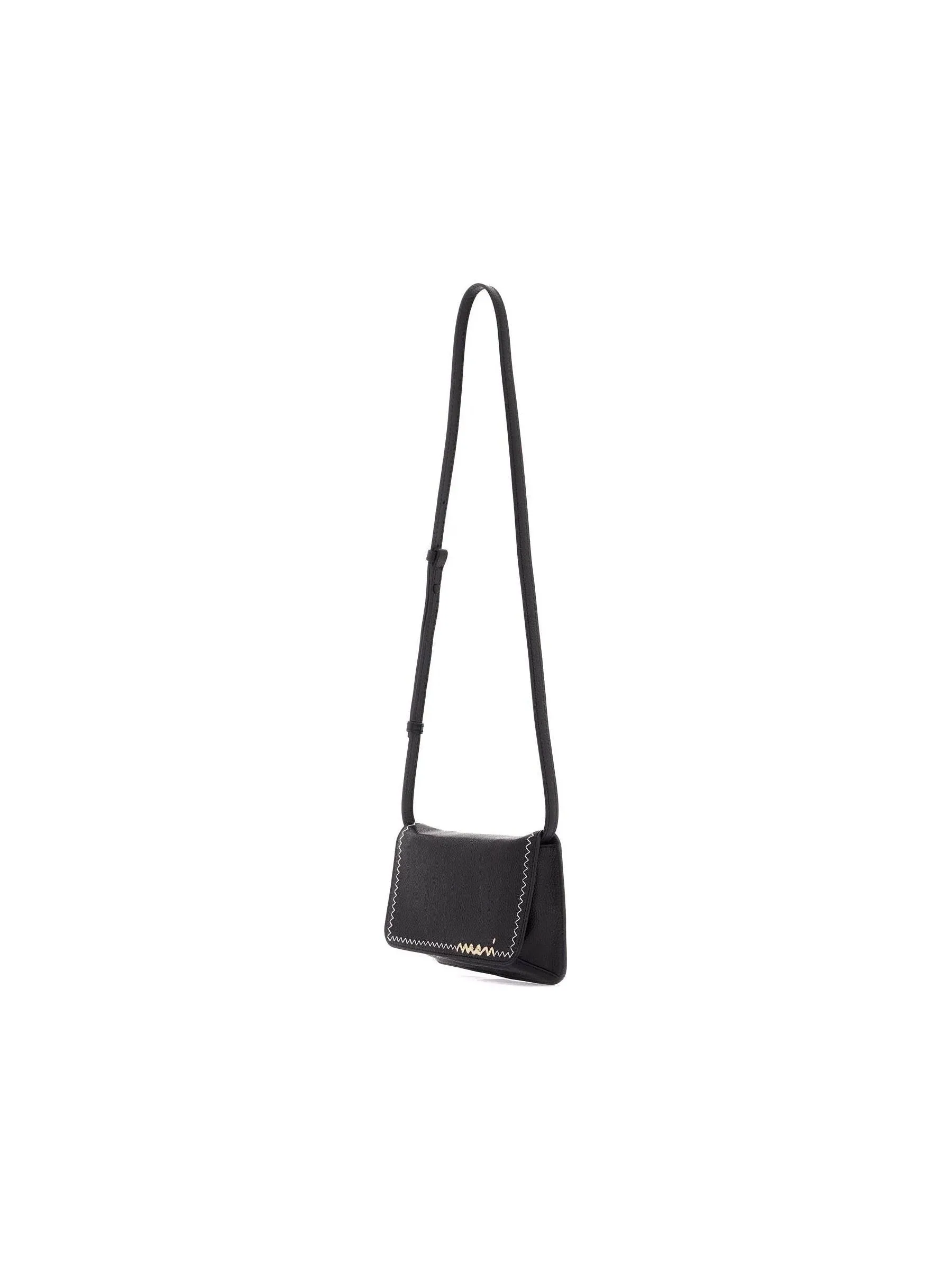 Flap Trunk Leather Shoulder Bag