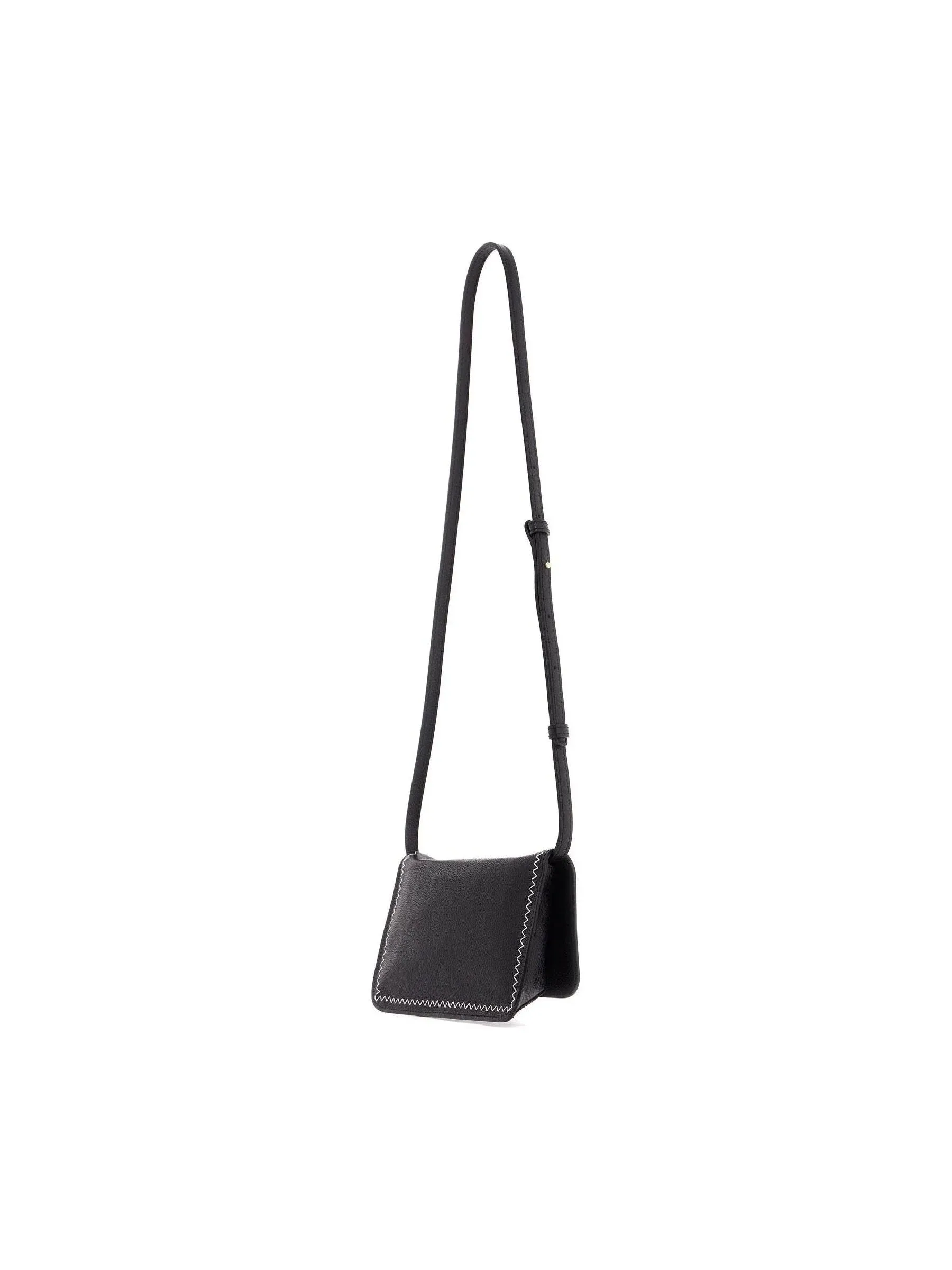 Flap Trunk Leather Shoulder Bag