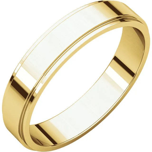 Flat Edge Wedding Bands (FE)