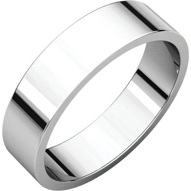 Flat Wedding Band (F)