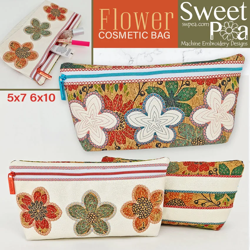 Flower Cosmetic Bag