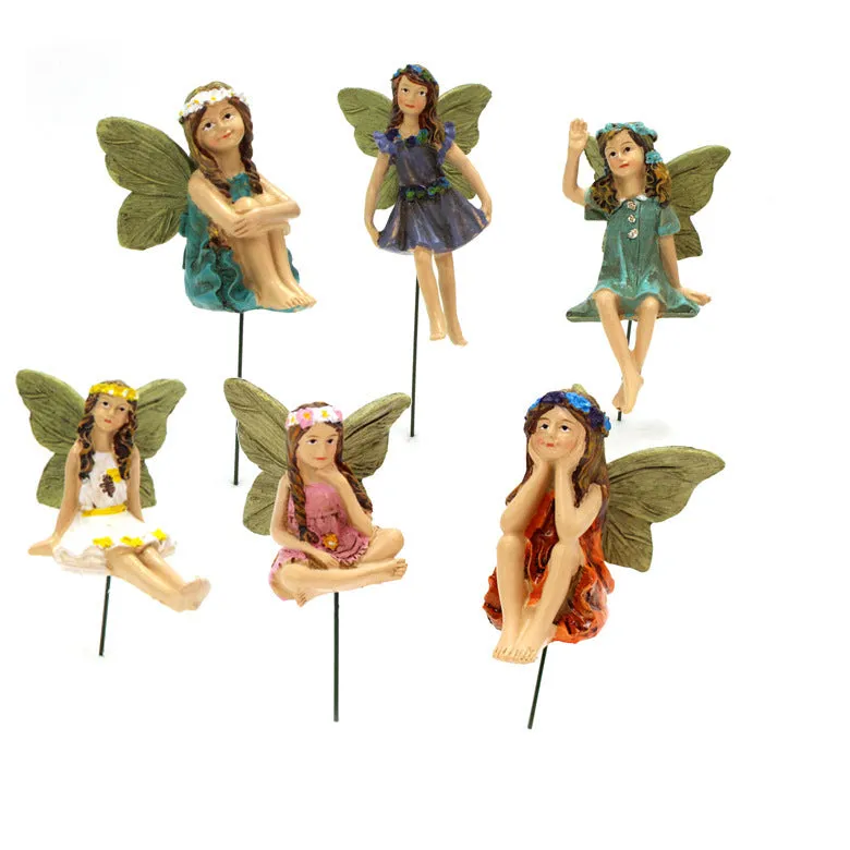 Flower Fairy Plug-in Set Garden Micro Landscape Ornament Decoration