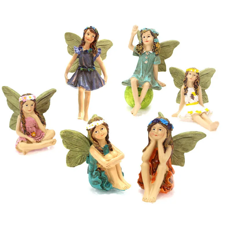 Flower Fairy Plug-in Set Garden Micro Landscape Ornament Decoration
