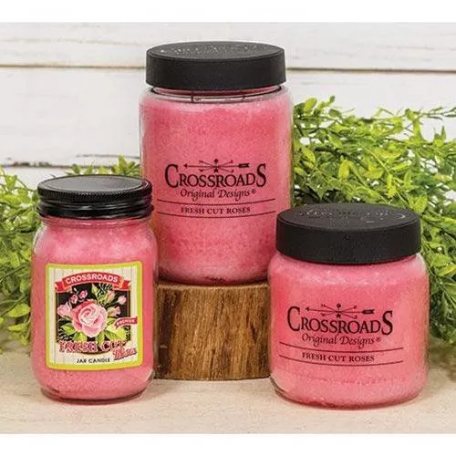 Fresh Cut Roses Pint Jar Candle
