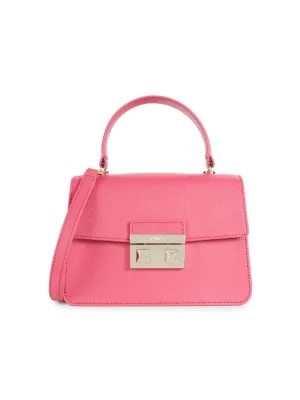 Furla Leather Satchel Bag - Pink