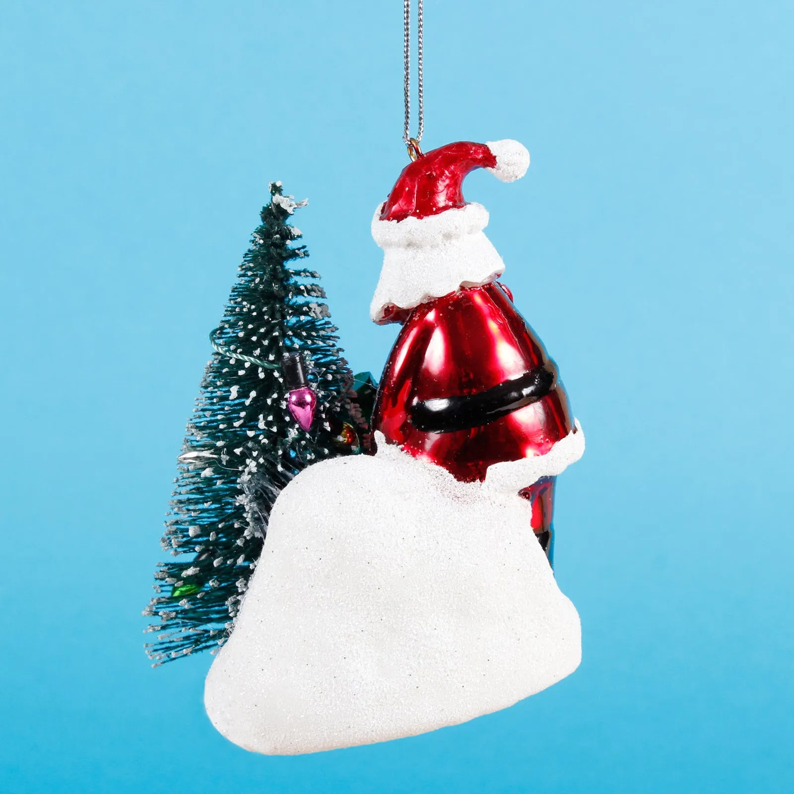 Garden Santa Shaped Bauble