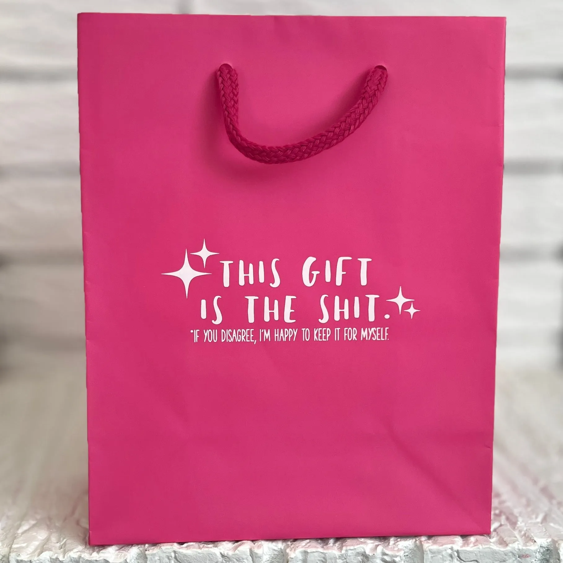 Gift Bag This Gift is the Shit—pink