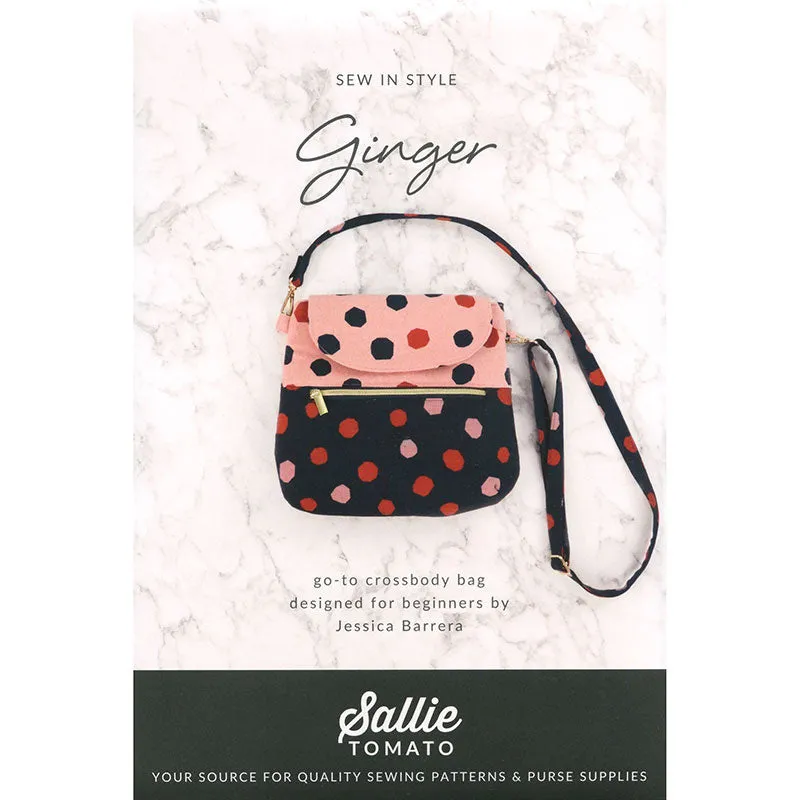 Ginger Crossbody Bag Kit - Mustard Pebble Faux Leather