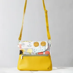 Ginger Crossbody Bag Kit - Mustard Pebble Faux Leather