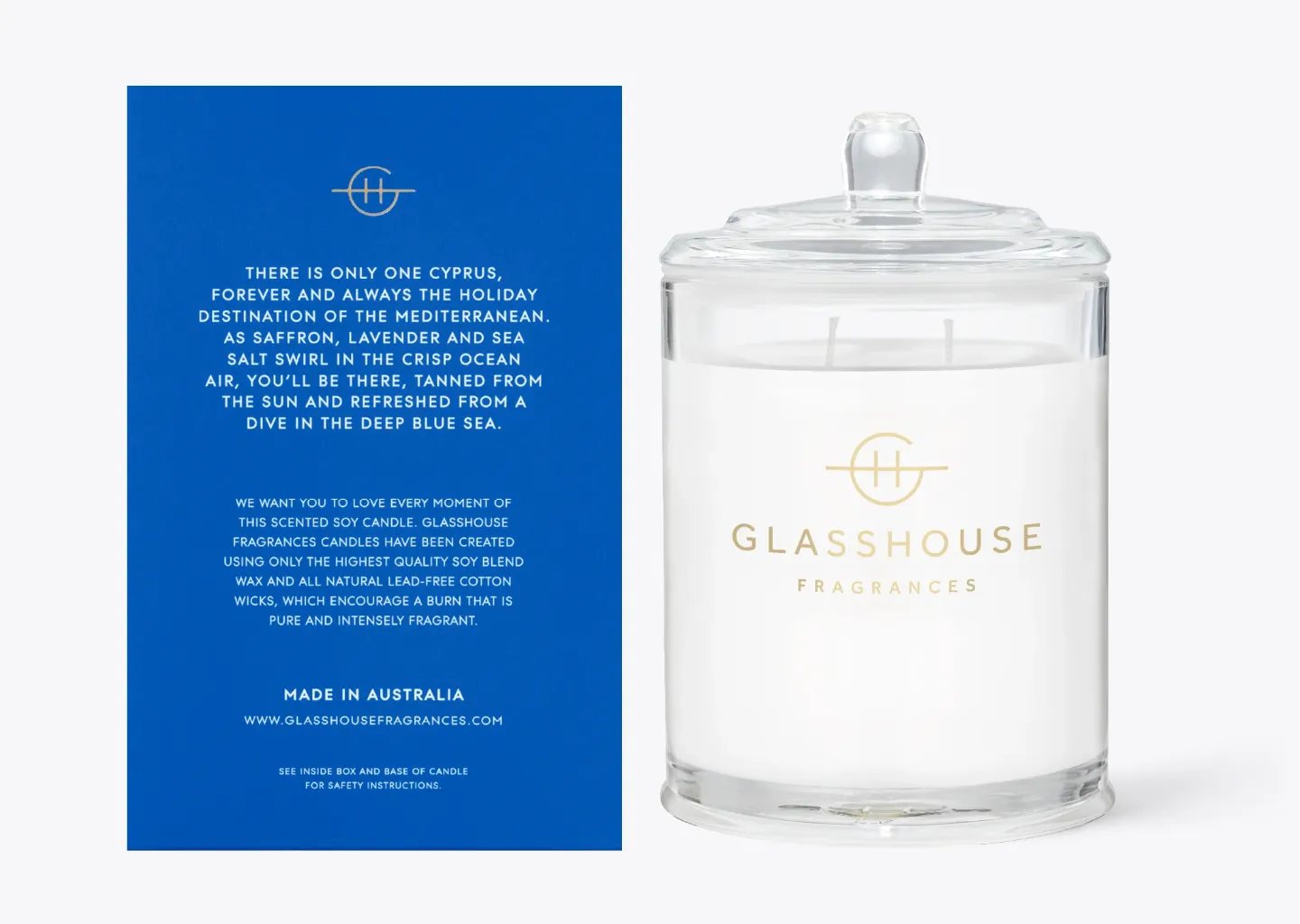 Glasshouse Candles - Diving into Cyprus