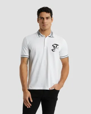 Gothic Monochrome Polo Shirt