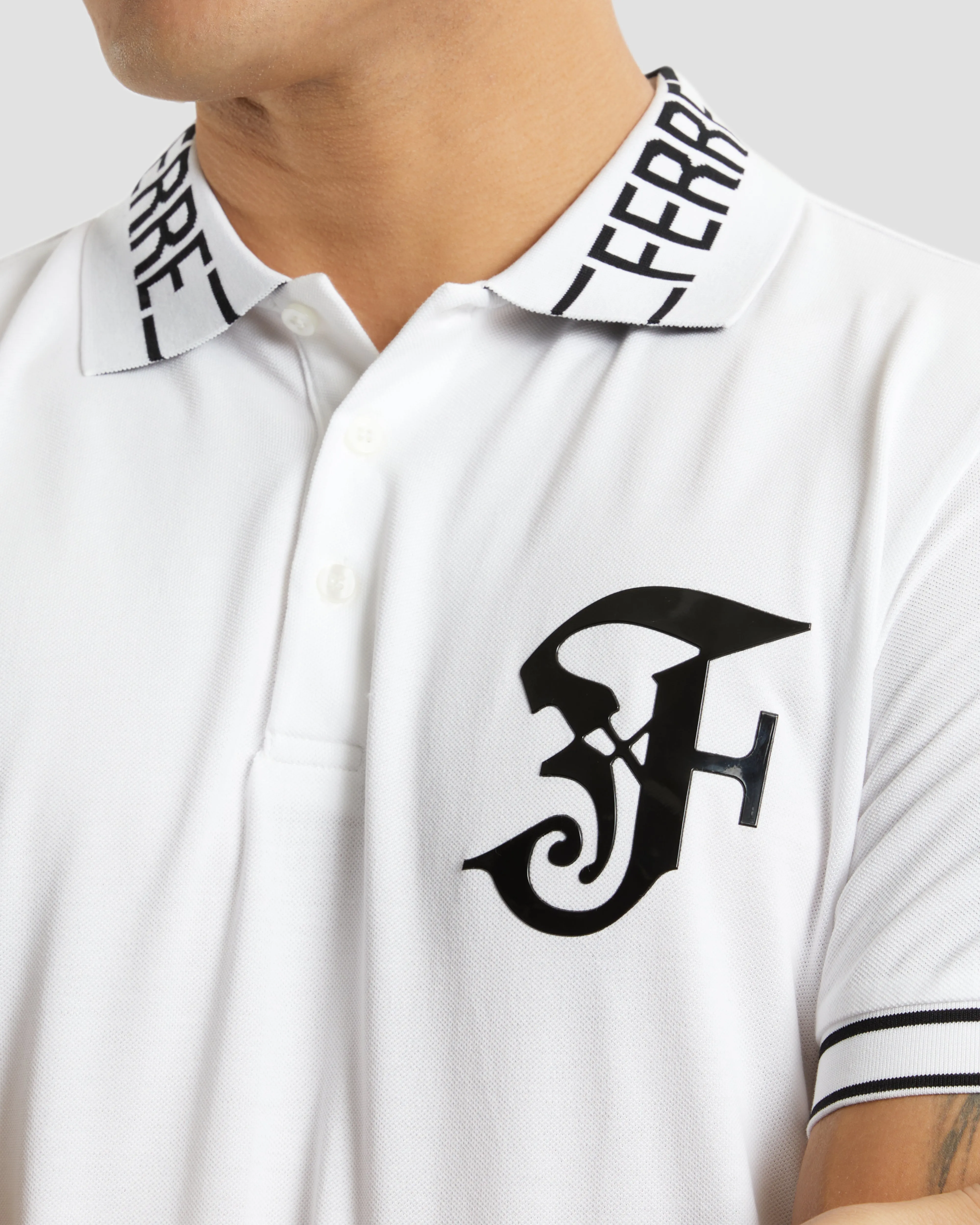 Gothic Monochrome Polo Shirt