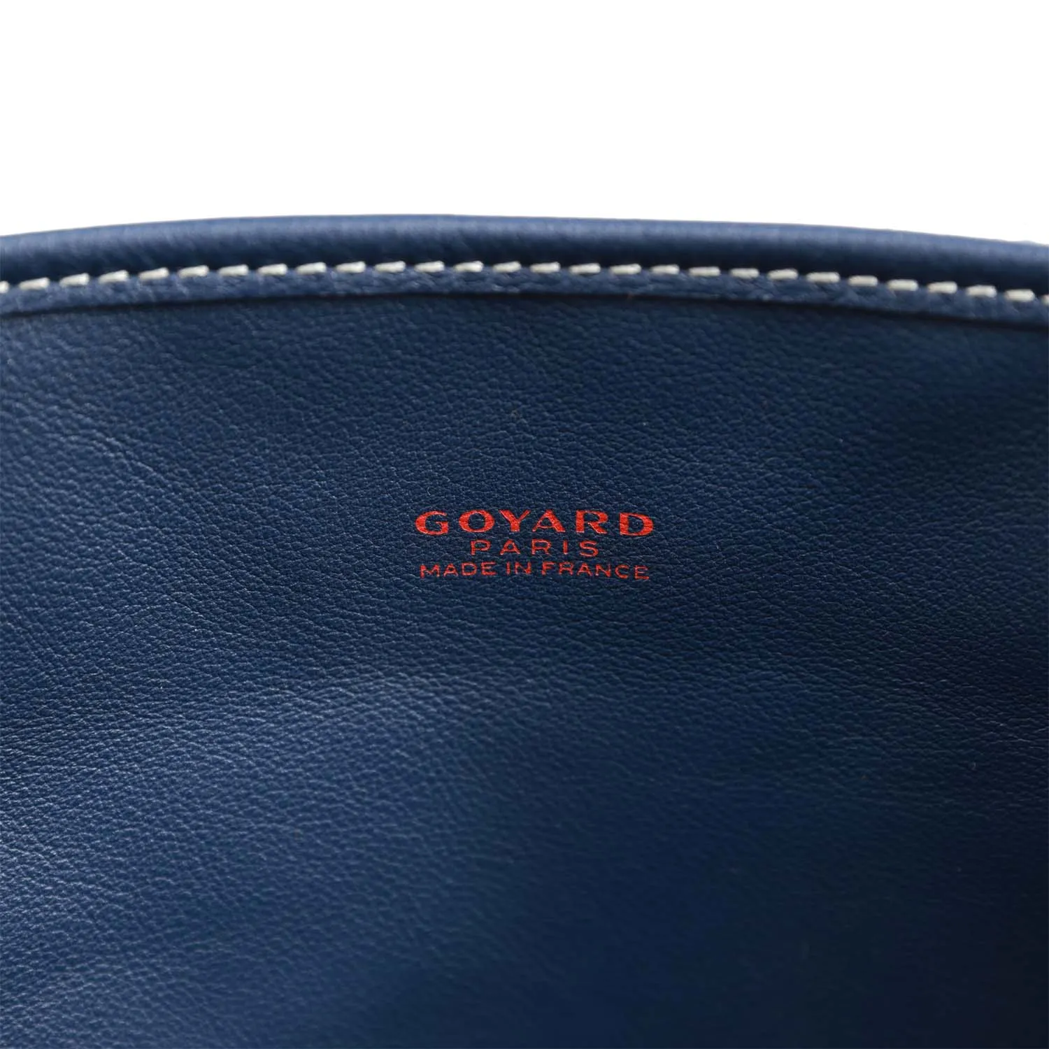 Goyard Goyardine Navy Anjou Mini Reversible Tote Bag Palladium Hardware