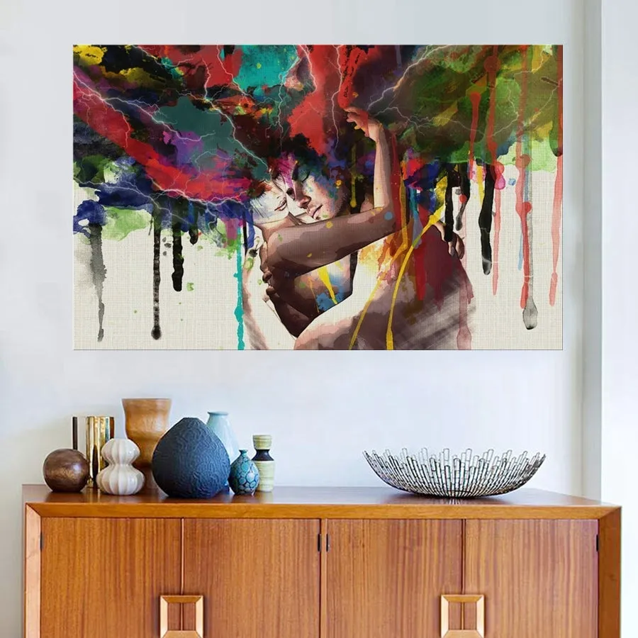 Graffiti Style Wall Decor Passionately in Love