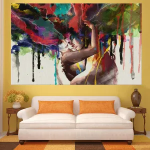 Graffiti Style Wall Decor Passionately in Love