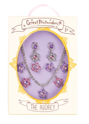 Great Pretenders The Audrey Necklace, Ring & Clip On Earring Set