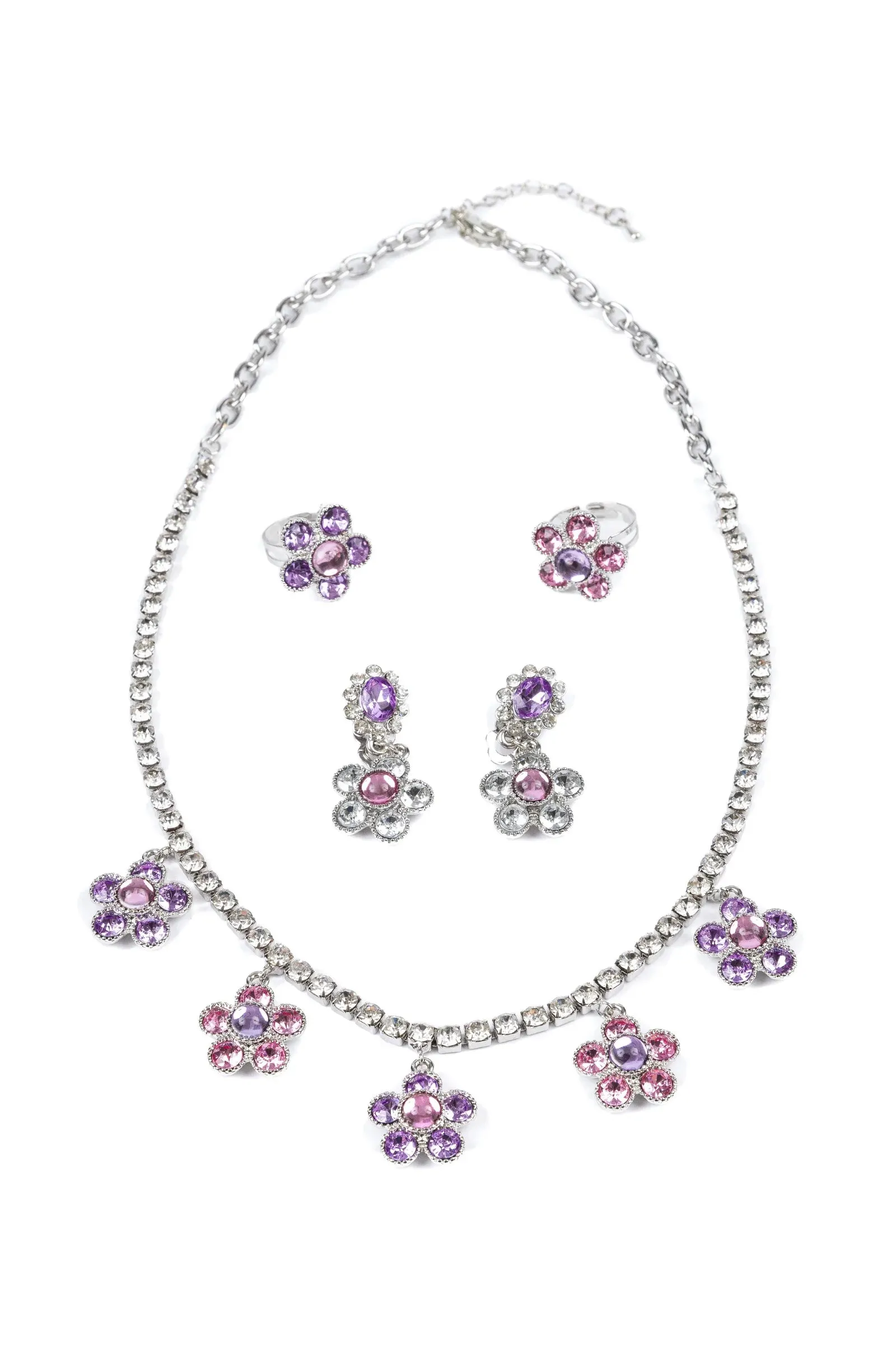 Great Pretenders The Audrey Necklace, Ring & Clip On Earring Set