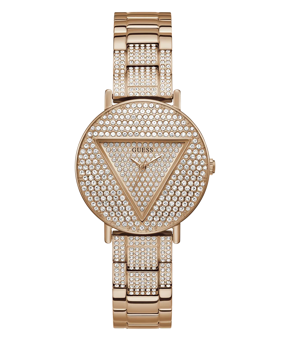GUESS Ladies Rose Gold Analog Watch