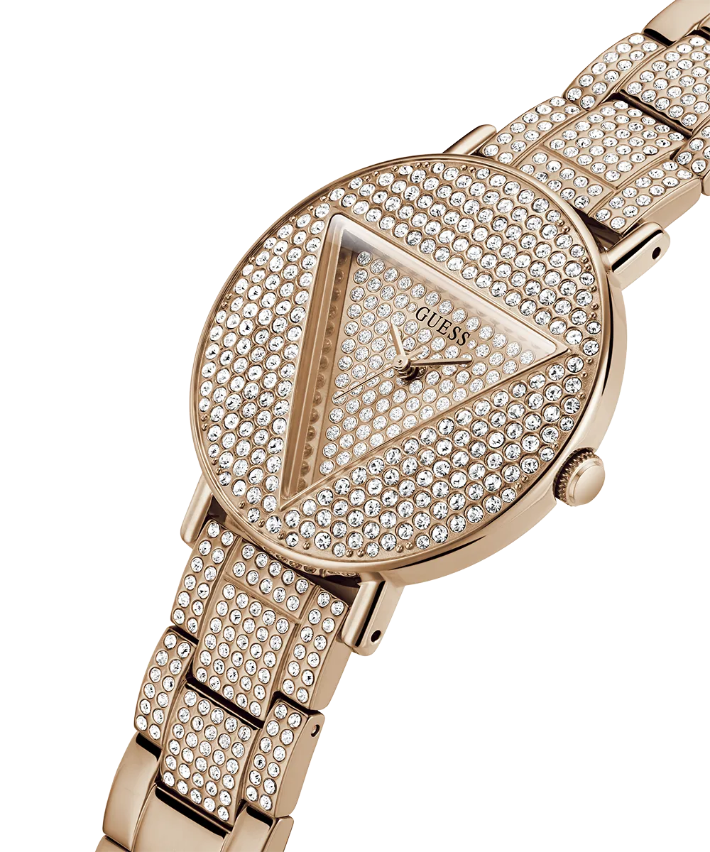 GUESS Ladies Rose Gold Analog Watch