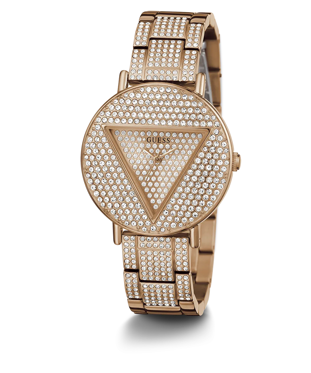 GUESS Ladies Rose Gold Analog Watch