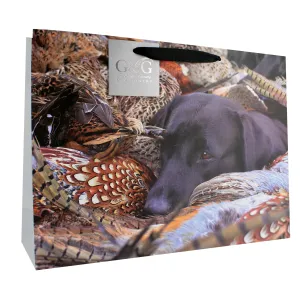 Gun & Game Dog & Pheasant Shopper Gift Bag M/L