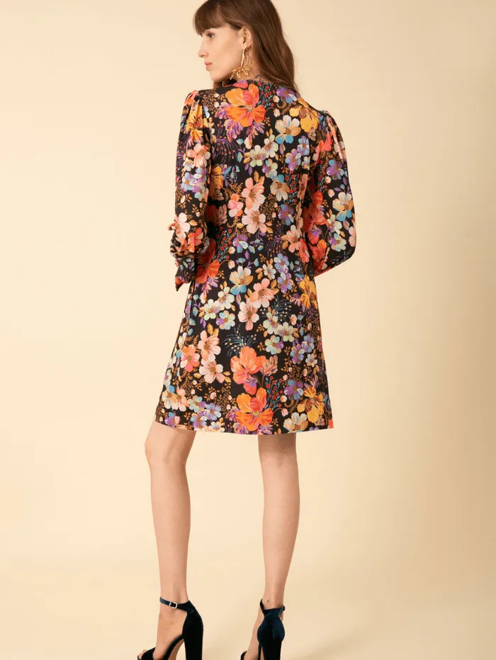 Hale Bob Louna Mini Dress 38AR603B Col Gold