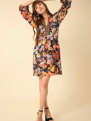 Hale Bob Louna Mini Dress 38AR603B Col Gold
