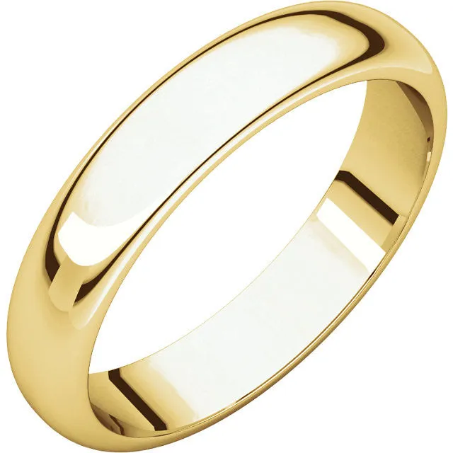 Half Round Edge Wedding Band (HRE)
