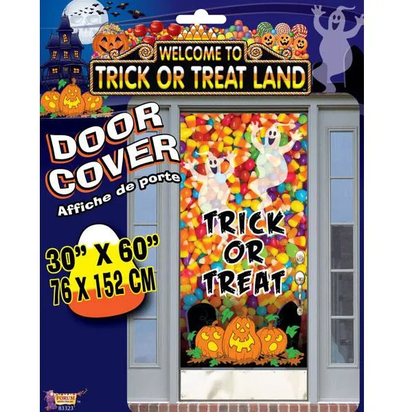 Halloween Trick or Treat Land Door Poster