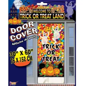 Halloween Trick or Treat Land Door Poster