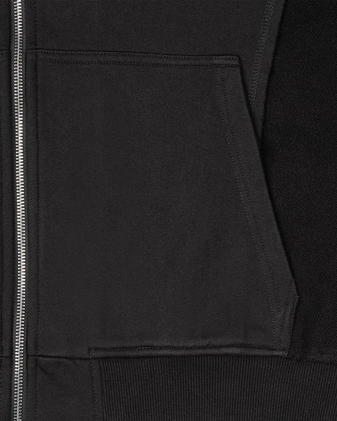 INSIDE OUT ZIP HOODIE BLACK