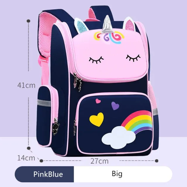 Kids School Backpack | Children's Backpack | Cartoon Print Backpack | School Nursery Bag | Backpack For Primary School | Back To School Bag