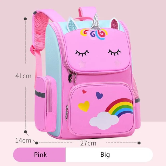 Kids School Backpack | Children's Backpack | Cartoon Print Backpack | School Nursery Bag | Backpack For Primary School | Back To School Bag