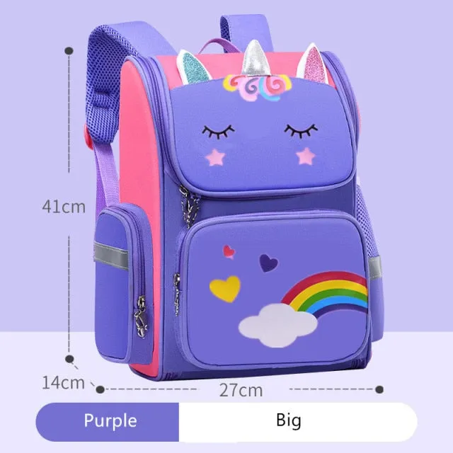 Kids School Backpack | Children's Backpack | Cartoon Print Backpack | School Nursery Bag | Backpack For Primary School | Back To School Bag