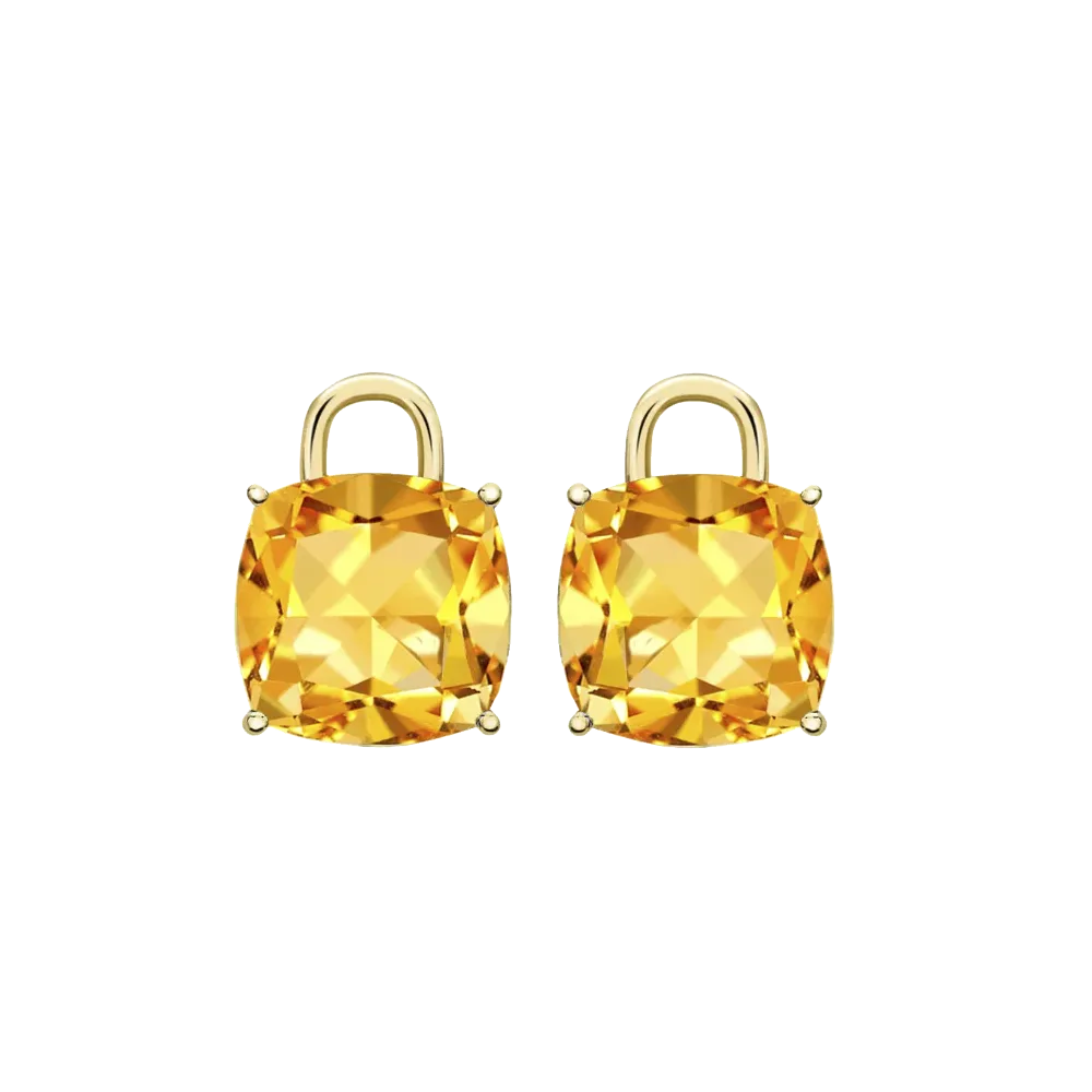 Kiki McDonough Kiki Cushion Citrine Detachable Drops